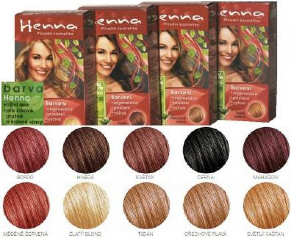 Důbrava Henna přírodní barva na vlasy Ořechově plavá 115 prášková 33 g