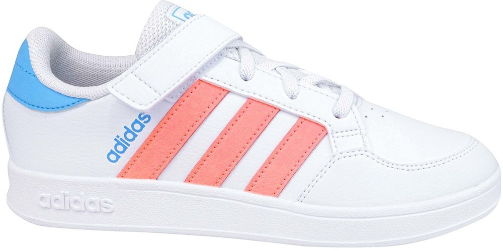 adidas Dětská rekreační obuv Breaknet EL C footwear white acid red sky rush