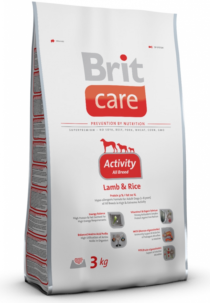 Brit Care Adult Activity All Breed Lamb & Rice 1 kg