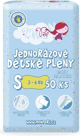 MonPeri S 3-6 kg 50 ks