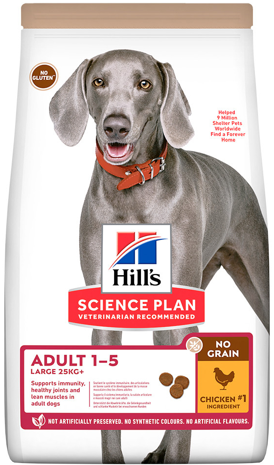 Hill’s Science Plan Adult No Grain Large Breed Chicken 14 kg