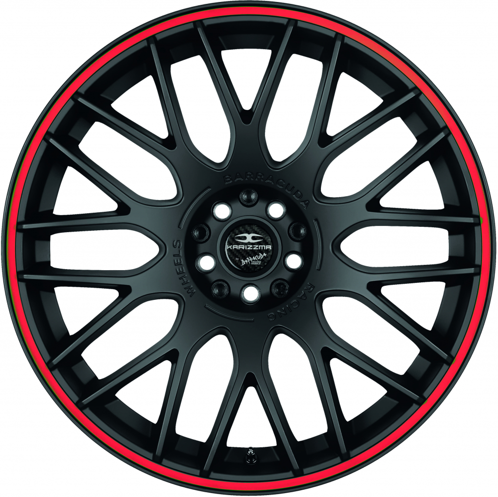 Barracuda Karizzma 7,5x17 4x108 ET38 matt black trim red