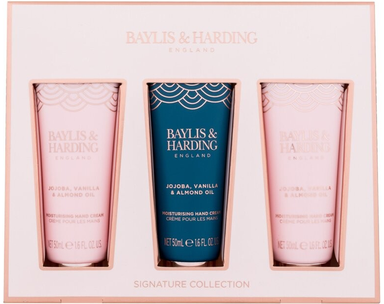 Baylis & Harding Jojoba, Vanilla & Almond Oil krém na ruce 3 x 50 ml dárková sada