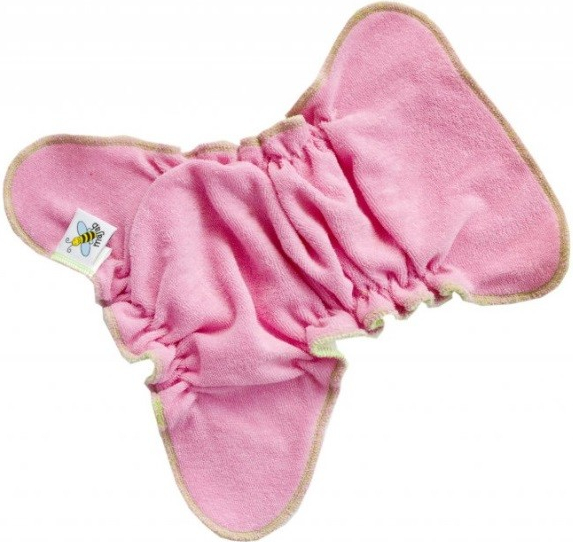 Majab Novorozenecká kalhotková plena na snappi růžová zelená