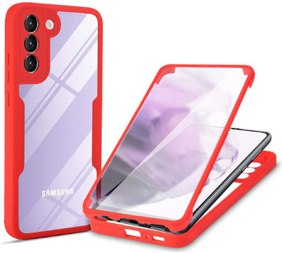 Pouzdro Beweare 360 oboustranné TPU Samsung Galaxy A14 / A14 5G - červené