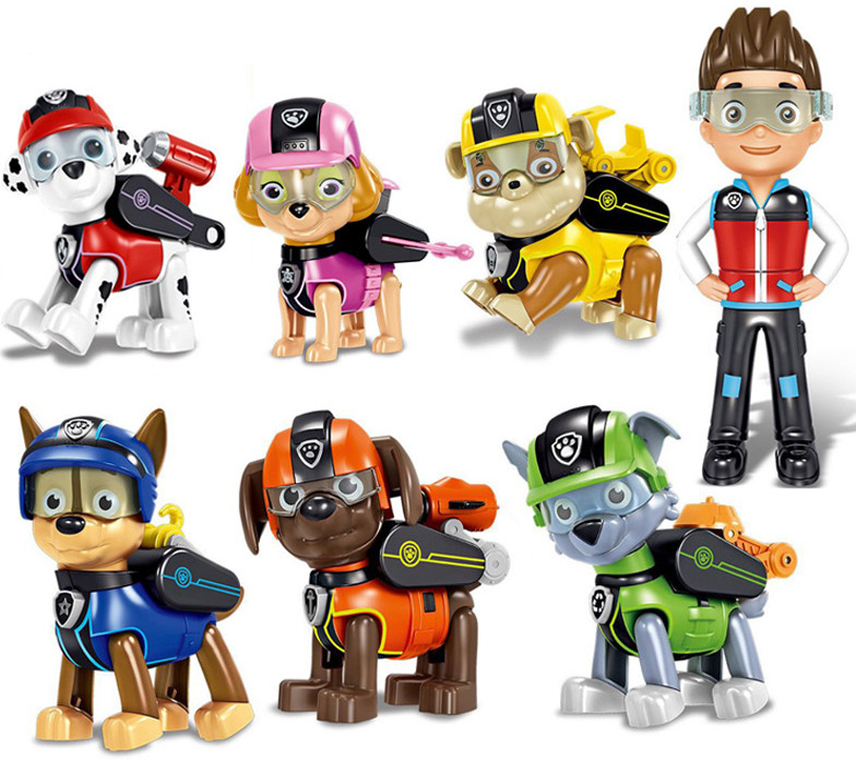 Tlapková Patrola Flexibilní Paw Patrol 7 ks