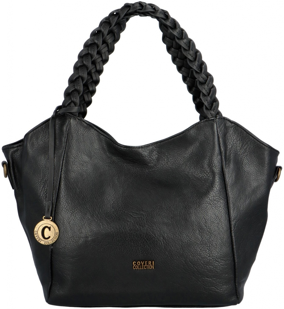 Moderní dámská koženková kabelka Luciana černá