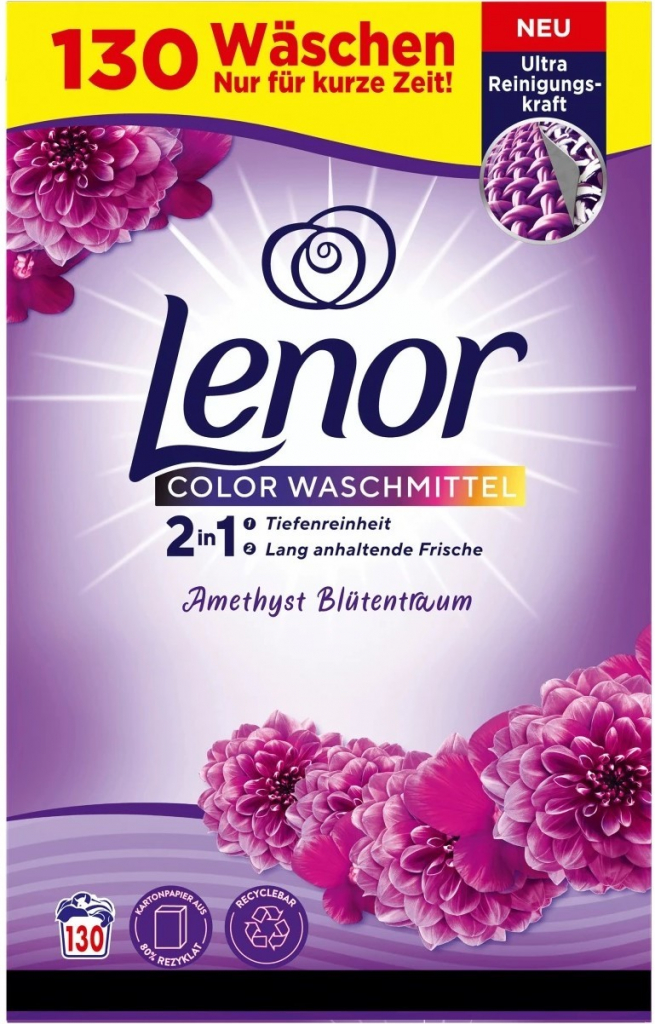 Lenor prací prášek Amethyst Blütentraum 8,45 kg 130 PD