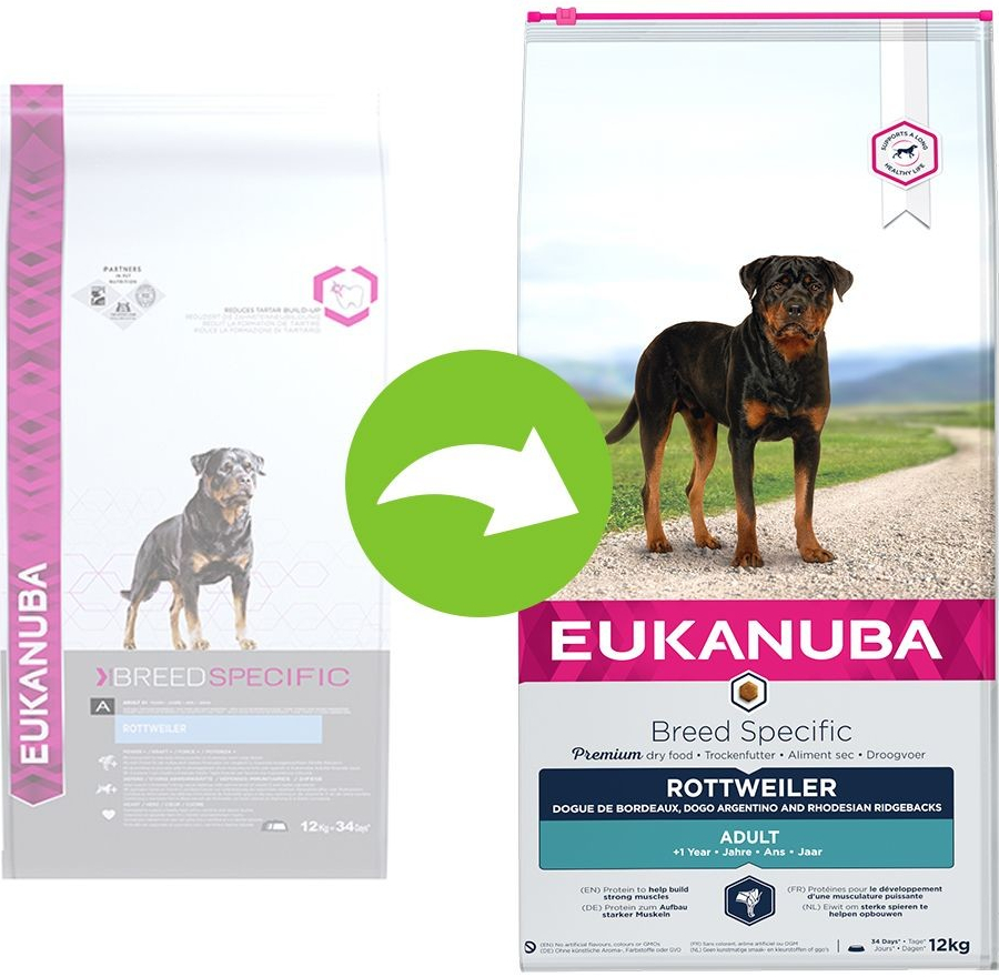 Eukanuba Adult Breed Specific Rottweiler 2 x 12 kg