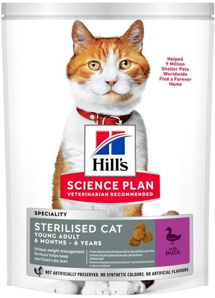 Hill\'s Science Plan Feline Young Adult Sterilised Cat with Duck 3 kg