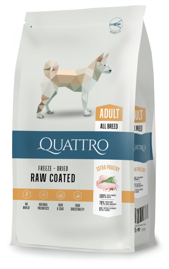 Quattro Premium All Breed Adult Drůbež 3 kg