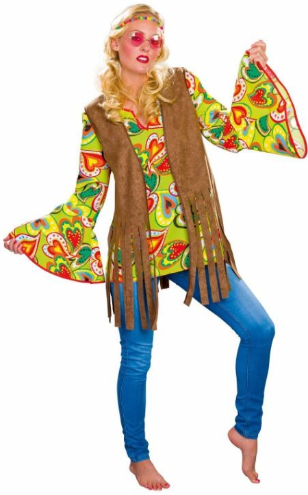vesta s třásněmi Hippie