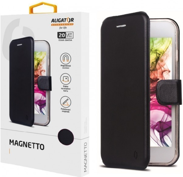 Pouzdro ALIGATOR Magnetto Motorola Moto E7 Power, černé
