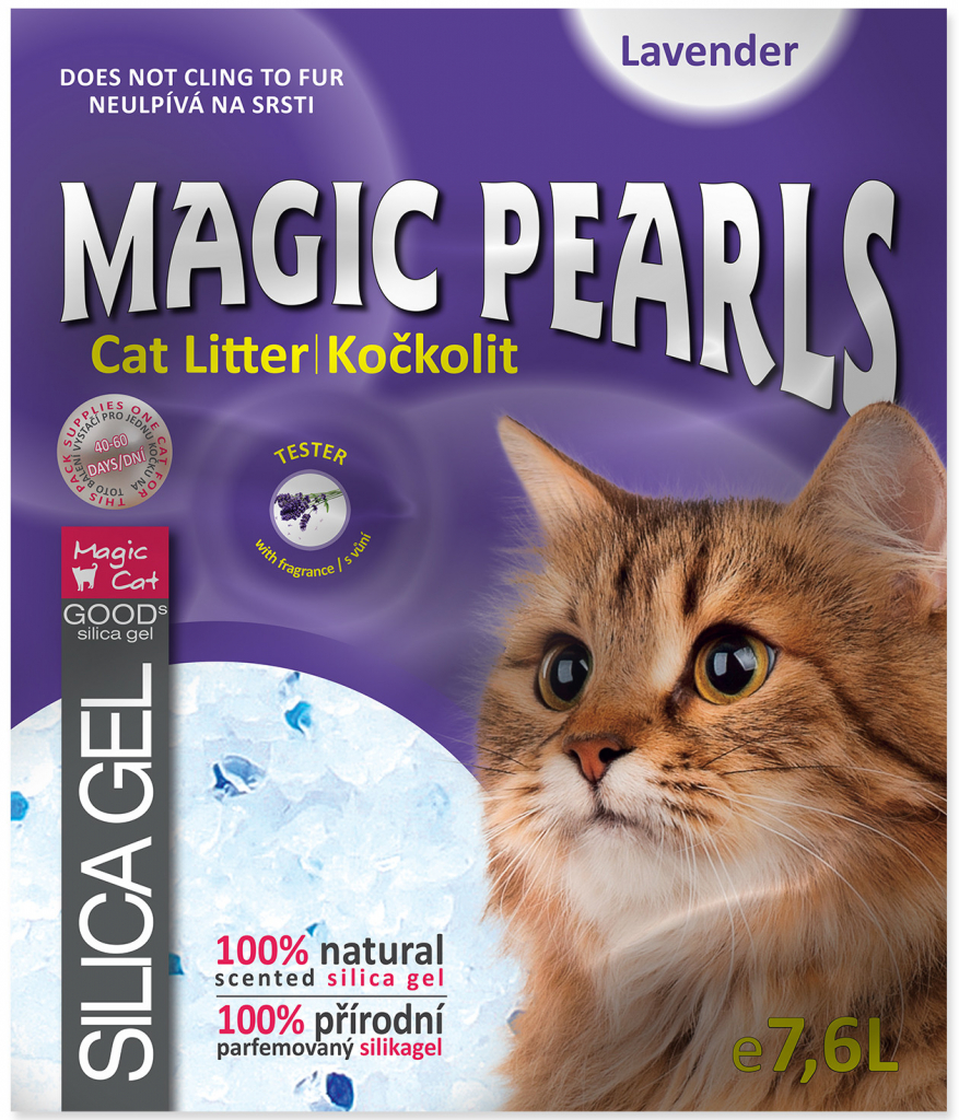 Magic Cat Magic Pearls Lavender s vůní levandule 16 l