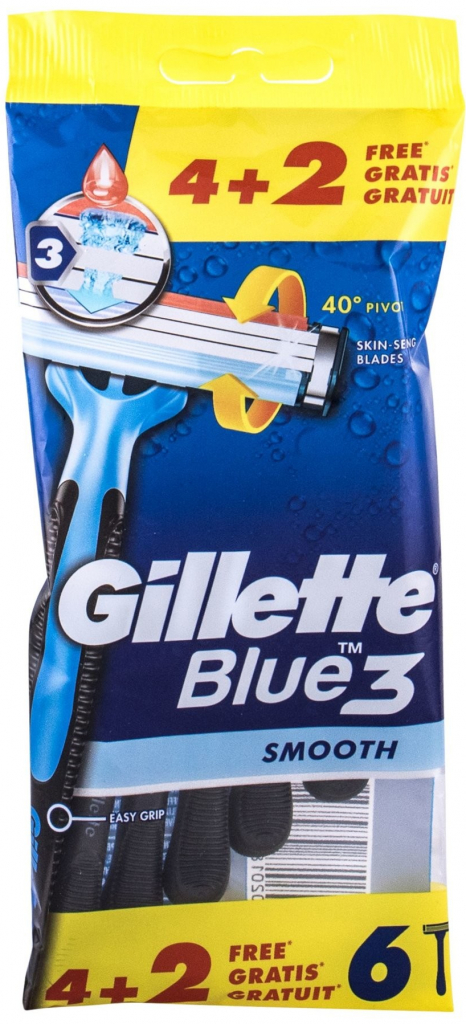 Gillette Blue3 Smooth 6 ks