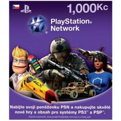 PlayStation Live Cards 1000Kč