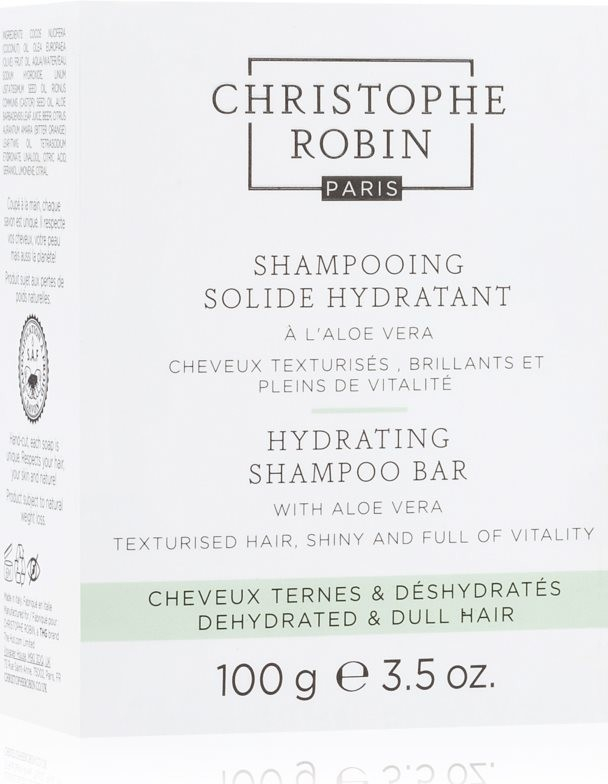 Christophe Robin Hydrating Shampoo Bar with Aloe Vera 100 g