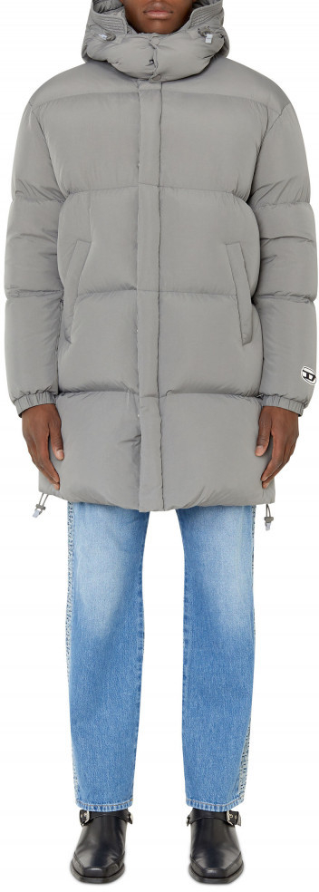 Diesel W-rolf-long-nw Jacket šedá