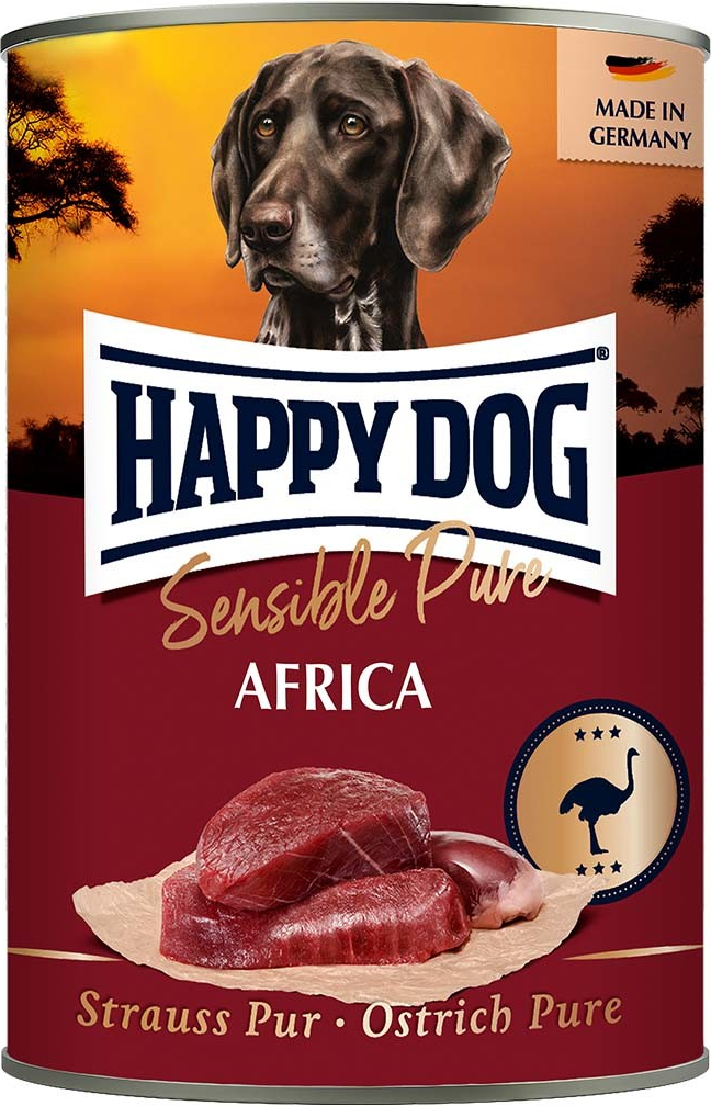 Happy Dog Strauß Pur Africa pštrosí 12 x 400 g