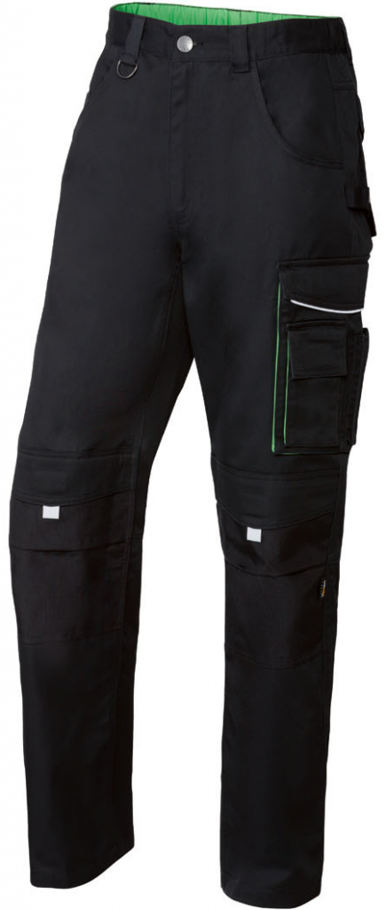 PARKSIDE PERFORMANCE Pánské profesionální pracovní kalhoty černá/zelená