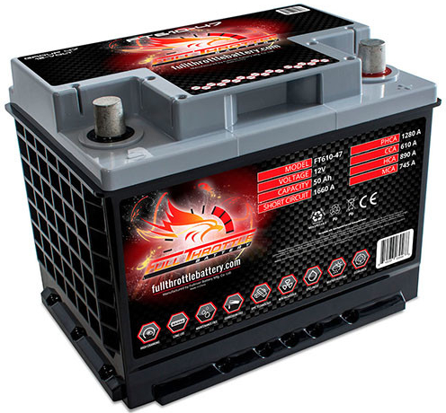 Fullriver Full Throttle 12V 50Ah 610A FT610-47