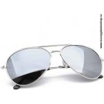 Aviator zrcadlové stříbrné