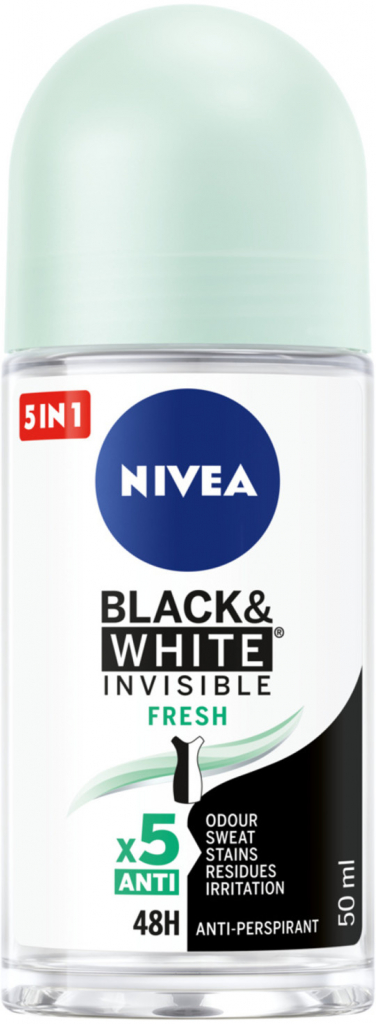 Nivea Invisible Black & White Fresh roll-on 50 ml