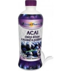 Unios Pharma Acai Juice Organic - čistá šťáva z plodů s dužinou 946 ml