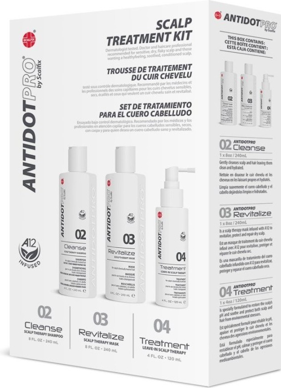 Antidotpro Scalp Therapy šampon 240 ml + maska 240 ml + sprej 120 ml dárková sada