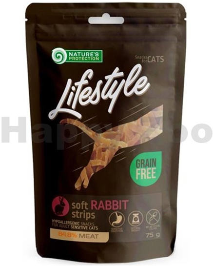 Nature\'s Protection Cat snack Lifestyle mini králičí plátky 75 g