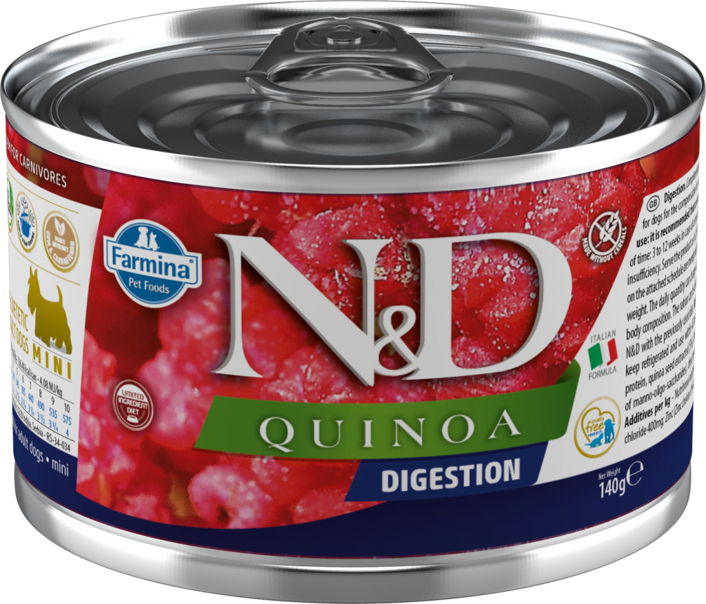 N&D Quinoa Dog Adult Digestion Lamb & Fennel 140 g