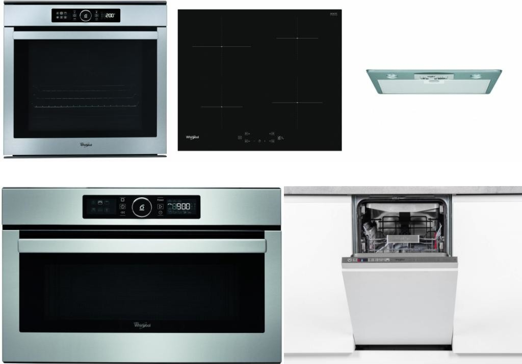 Set Whirlpool ABSOLUTE AKZM 8480 IX + WS Q2760 BF + AKR 650/1 IX + ABSOLUTE AMW 730 IX + WSIO 3O34 PFE X