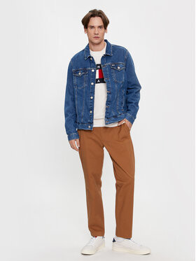 Tommy Jeans Jeansová bunda DM0DM17472 tmavomodrá