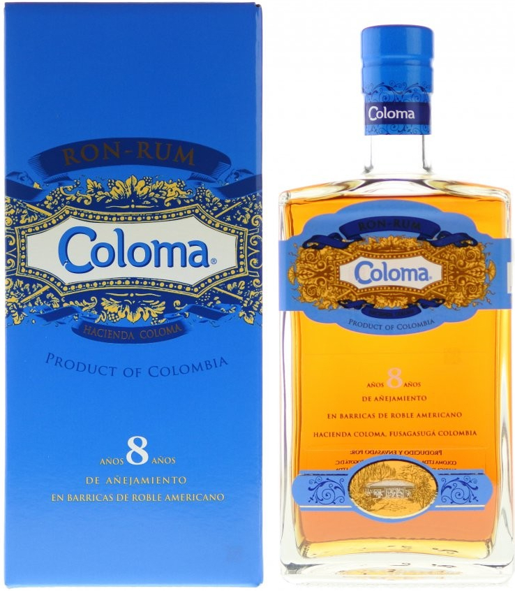 Coloma Rum 8y 40% 0,7 l (karton)