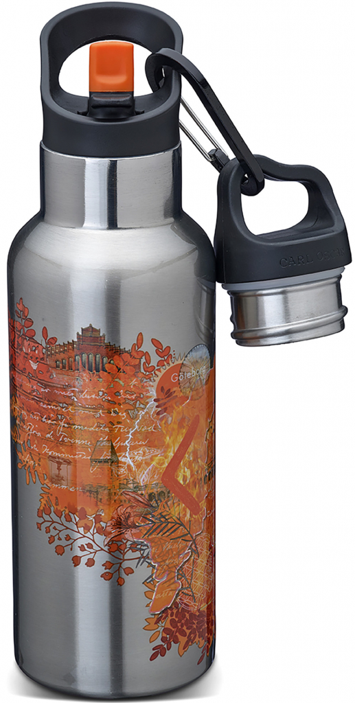 Carl Oscar termoska Wisdom TEMPflask 500 ml oranžová