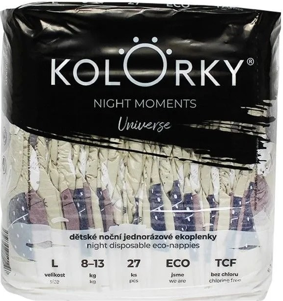 Kolorky Night Moments Multipack Vesmír L 8-13 kg 108 ks