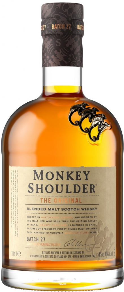 Monkey Shoulder 40% 1 l (holá láhev)