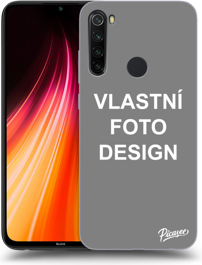 Pouzdro Picasee silikonový Xiaomi Redmi Note 8T - Vlastní design/motiv černé