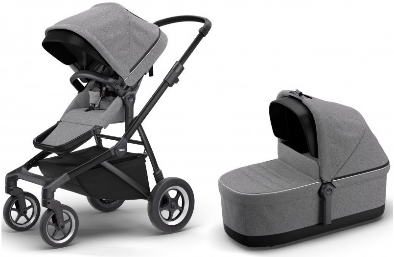 Thule Sleek Kompletní Grey Melange on Black 2022