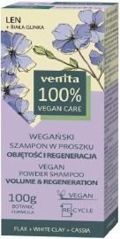 Venita veganský bylinný pudrový šampon lněná semínka, bílý jíl a ajurvédskou kasii 100 g