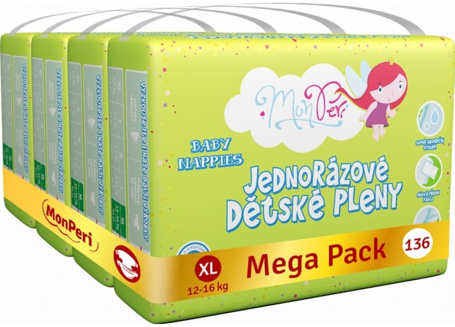 MonPeri XL 12-16 kg 4 x 136 ks