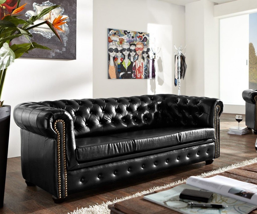 Askont Chesterfield Bis 3M Antique Black