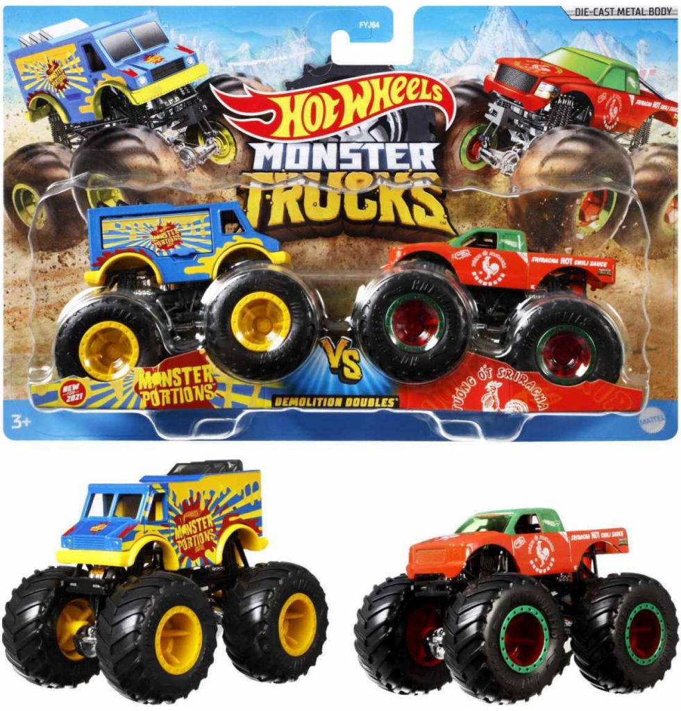 Mattel Hot Weels MONSTER TRUCKS DEMOLIČNÍ DUO