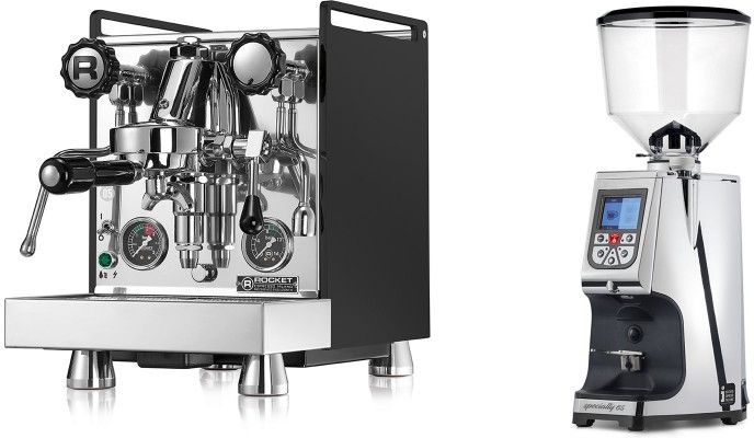 Set Rocket Espresso Mozzafiato Cronometro R + Eureka Atom Specialty 65
