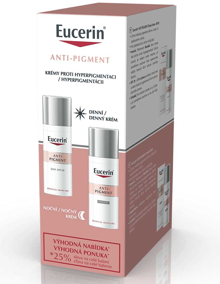 Eucerin AntiPigment denní krém 50 ml + noční krém 50 ml dárková sada