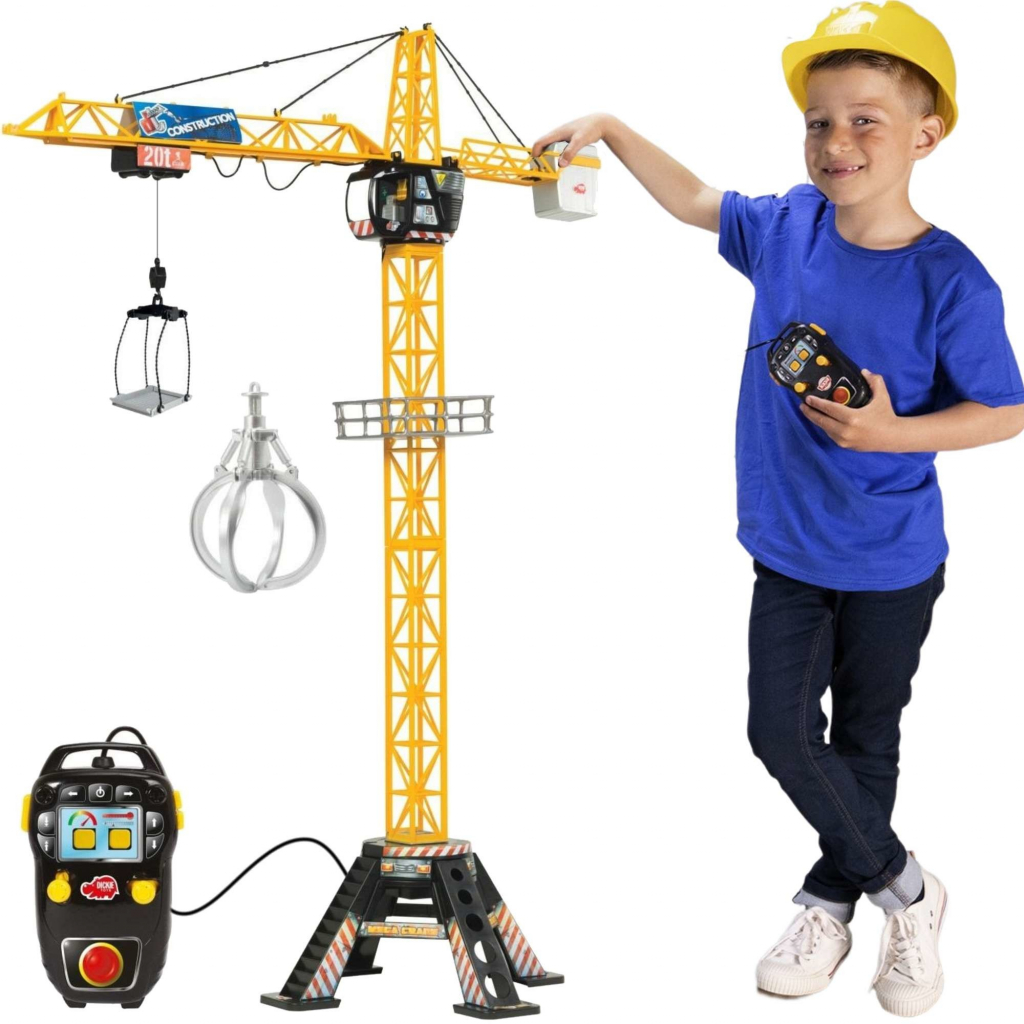 Dickie stavební jeřáb Mega Crane 120 cm na kabel