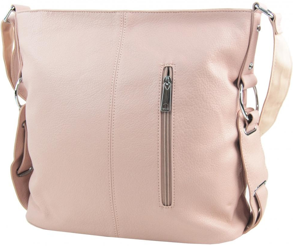 Mahel Růžová moderní crossbody dámská kabelka 67-MH