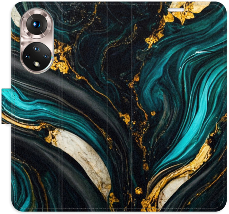 Pouzdro iSaprio Flip s kapsičkami na karty - Dark Paint Honor 50 / Huawei Nova 9