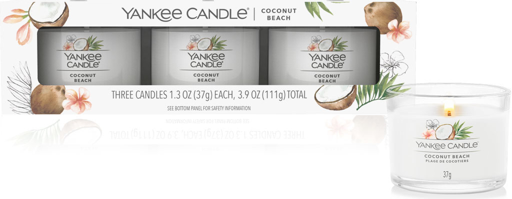Yankee Candle Coconut Beach 3 x 37 g