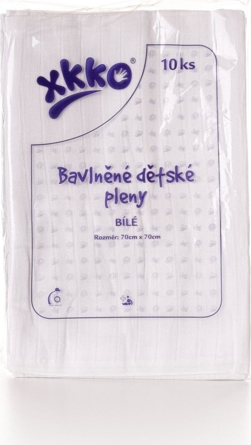 KIKKO Classic bavlněné bílé 70 x 70 10 ks